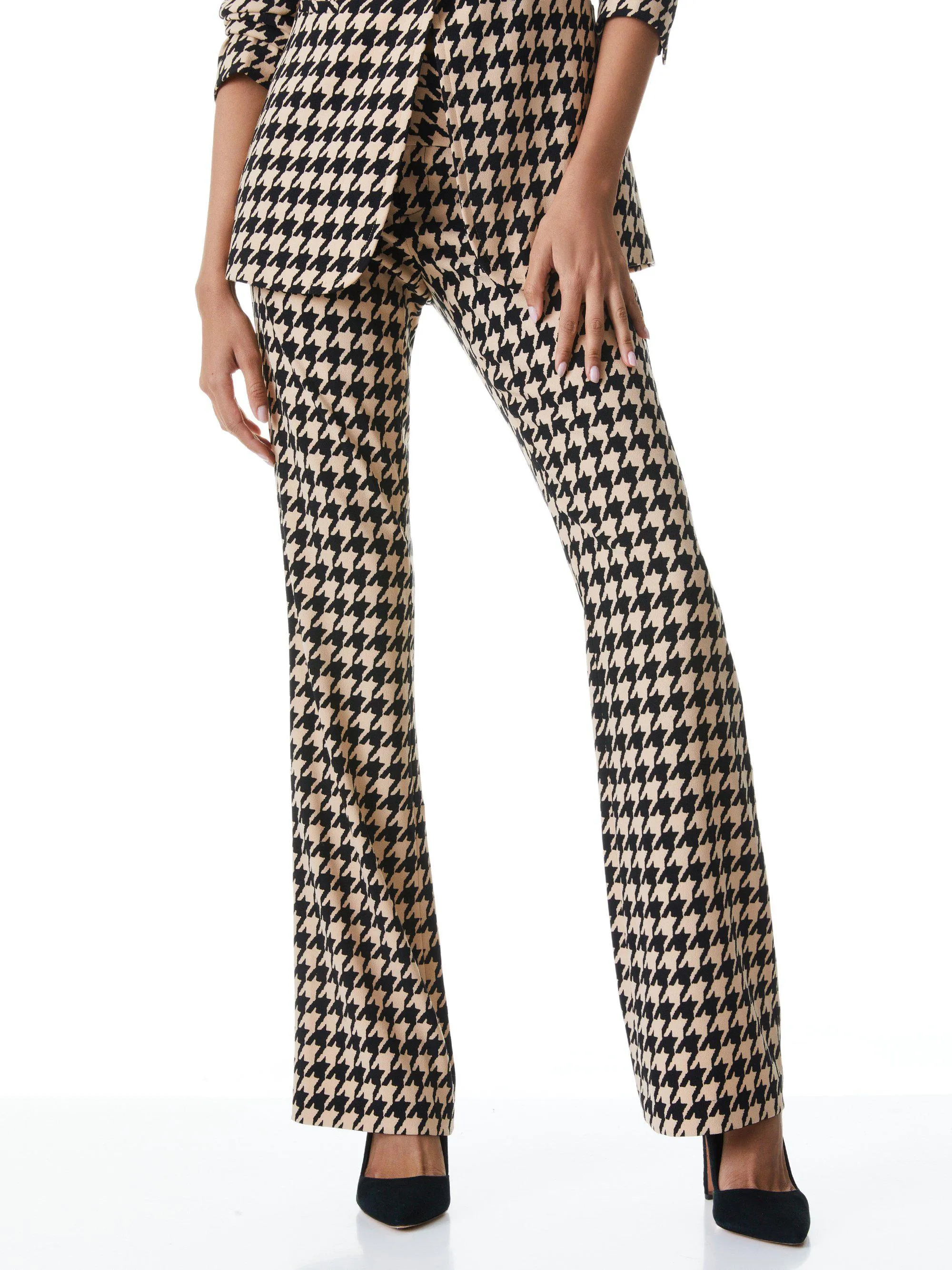 Pantalone Olivia Houndstooth Bootcut