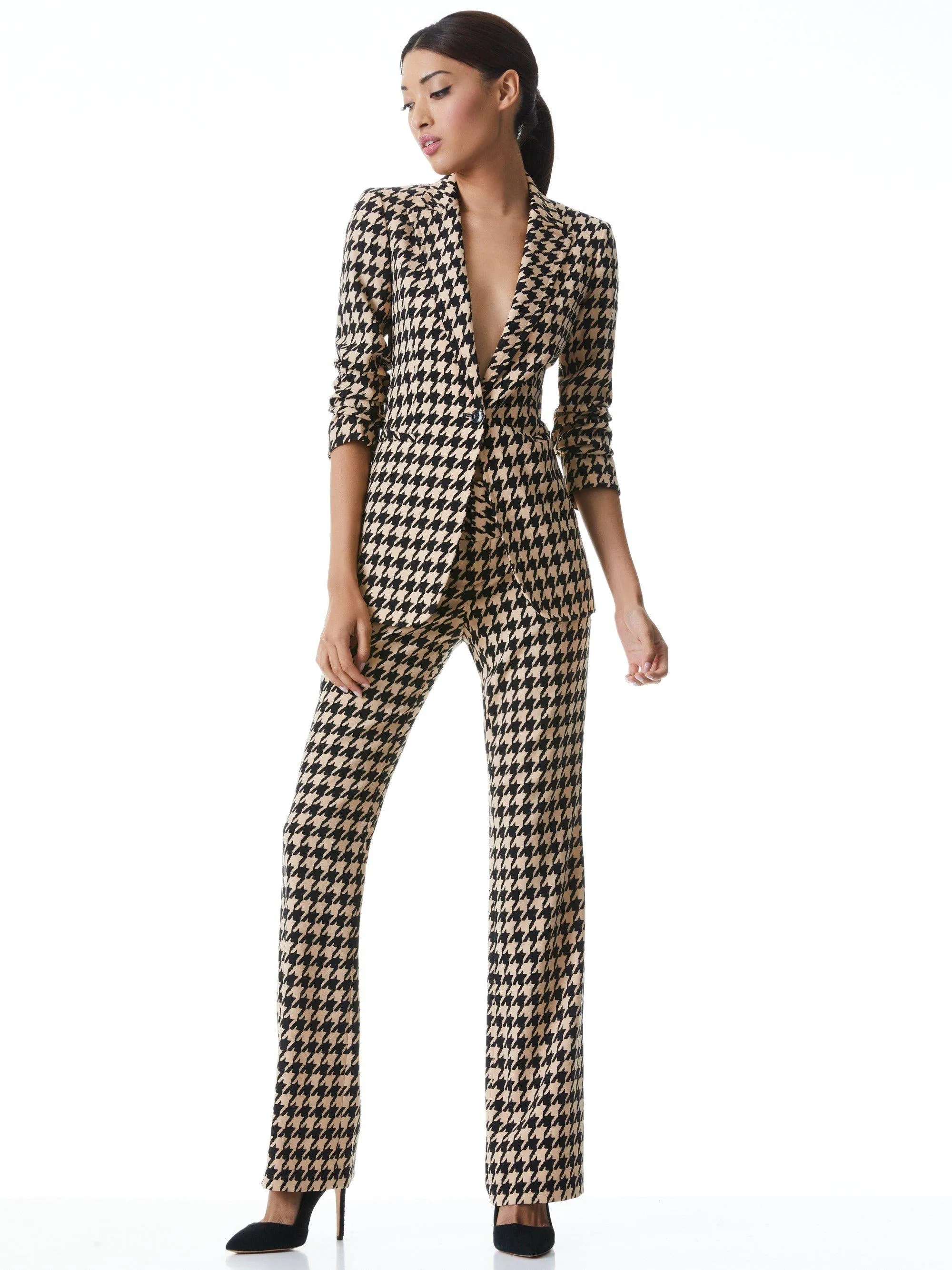 Pantalone Olivia Houndstooth Bootcut