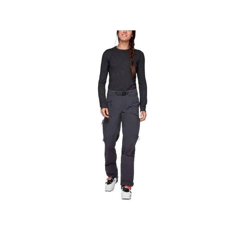 Pantaloni da sci da donna Black Diamond DAWN PATROL HYBRID (carbonio)