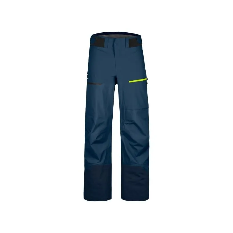 Pantaloni da sci da uomo Ortovox 3L Ravine Shell Pants M (oceano profondo)