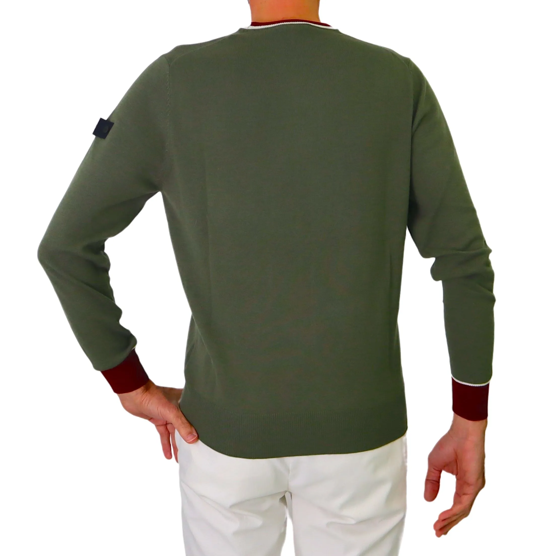 PEUTEREY maglione uomo girocollo MARLON 02 PEU491799011947 690 VERDE inverno 2023