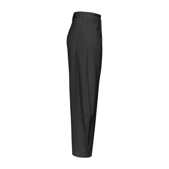 Pinko Pantaloni Barrel Leg Satin Nero