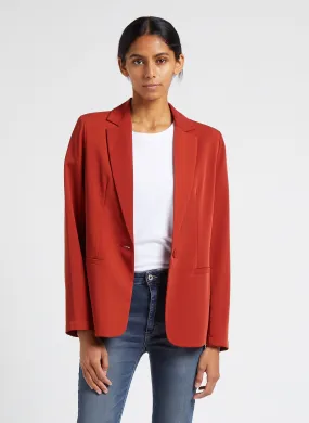  PLEASE   Giacca blazer con revers | Rosso