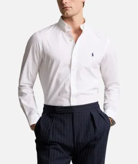 POLO RALPH LAUREN UOMO--Camicia in popeline elasticizzato dal taglio slim