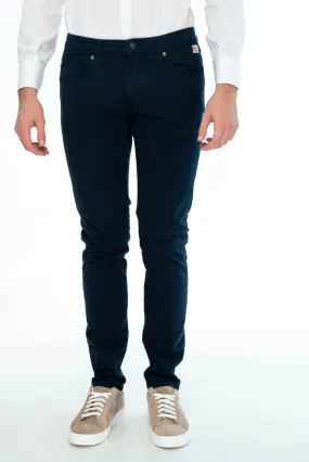  Roy Roger's Pantalone Roy Rogers 517 winter plain man blue navy  