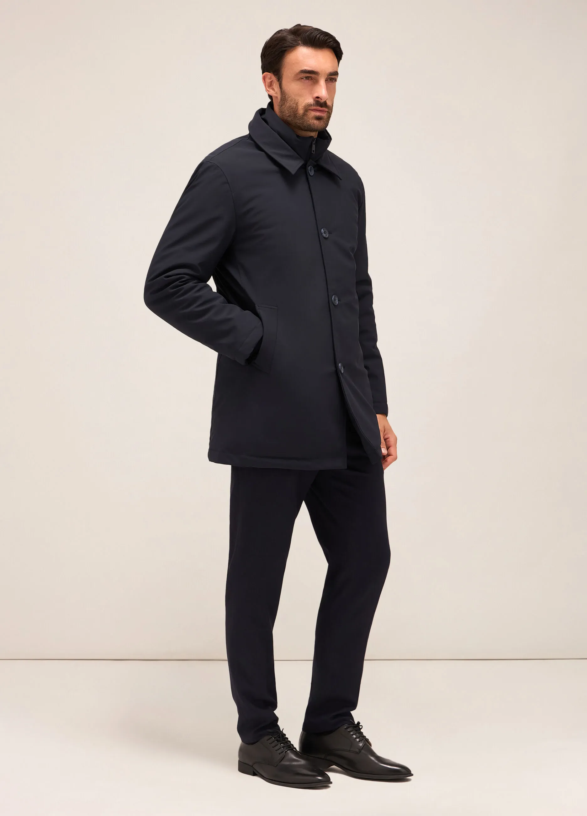 RUMFORD  Cappotto imbottito in tessuto stretch uomo