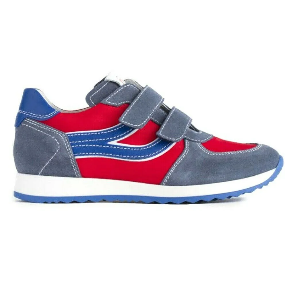 Scarpe bambino NeroGiardini - Art. P929510M - sneakers strappo rosso avio casual