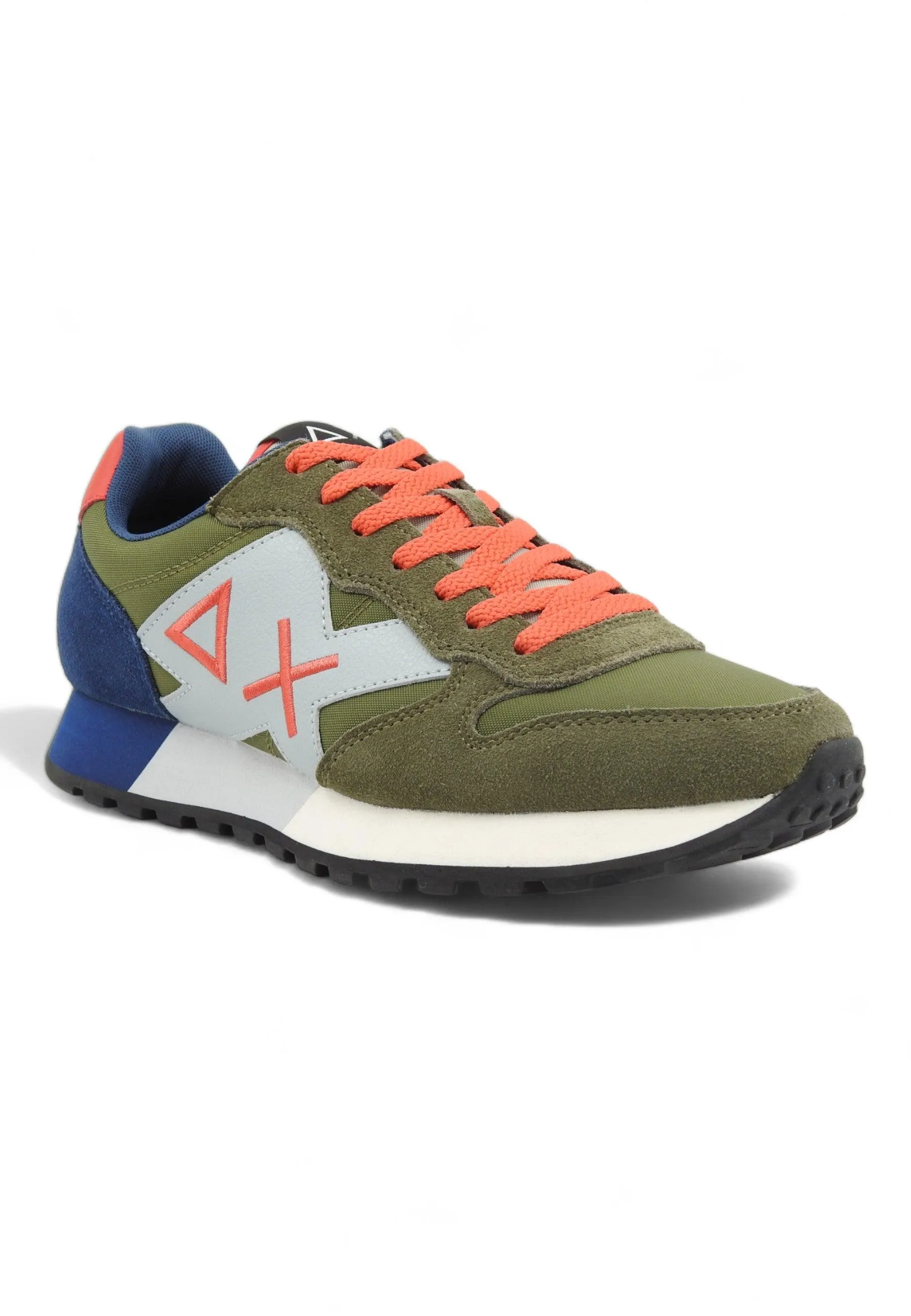 SUN68 Jaki Solid Sneaker Uomo Militare Verde Z34111