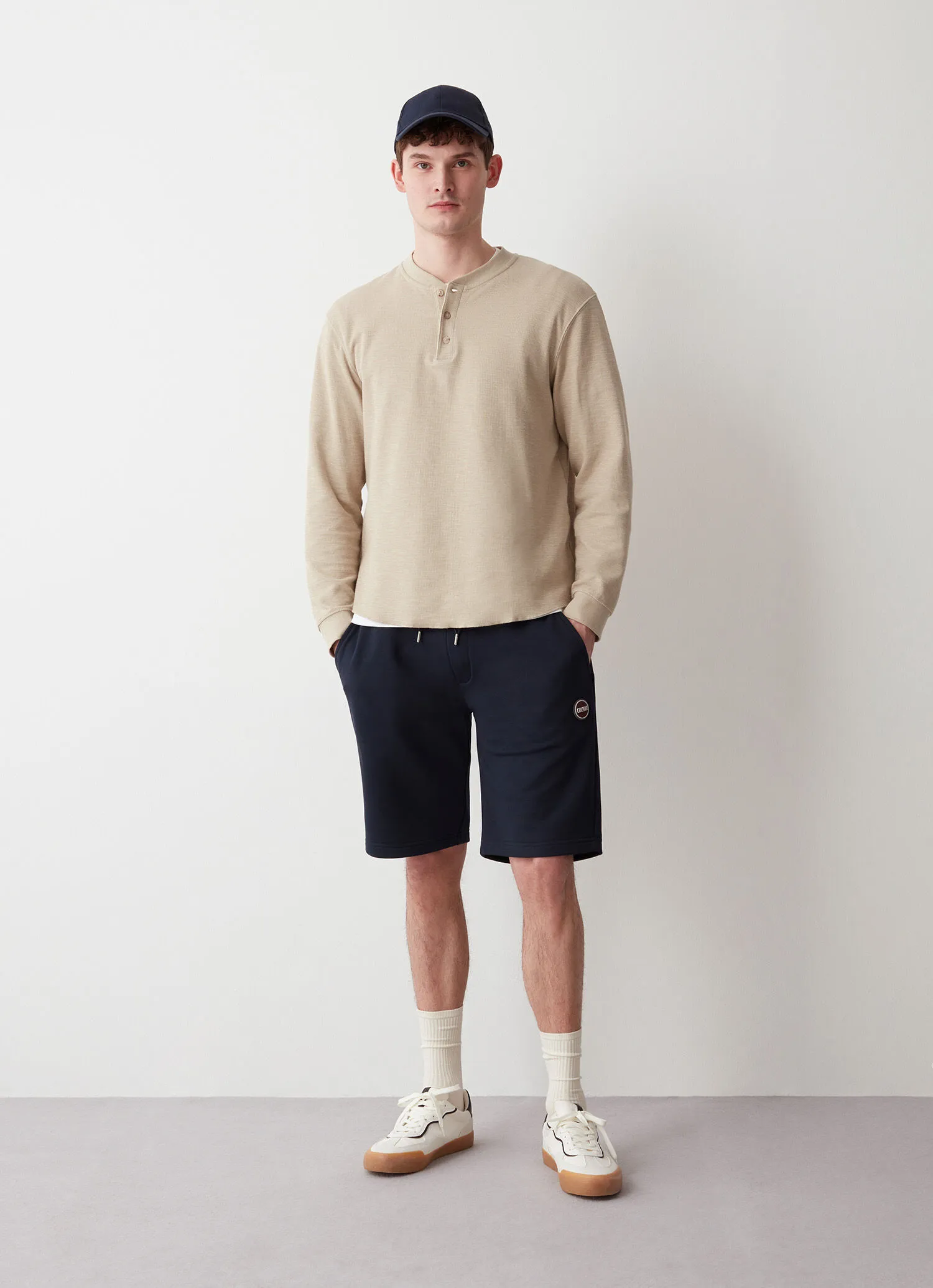 Sweatshirt Bermuda shorts with pocket