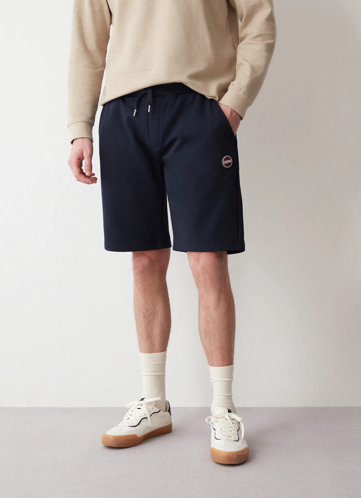 Sweatshirt Bermuda shorts with pocket