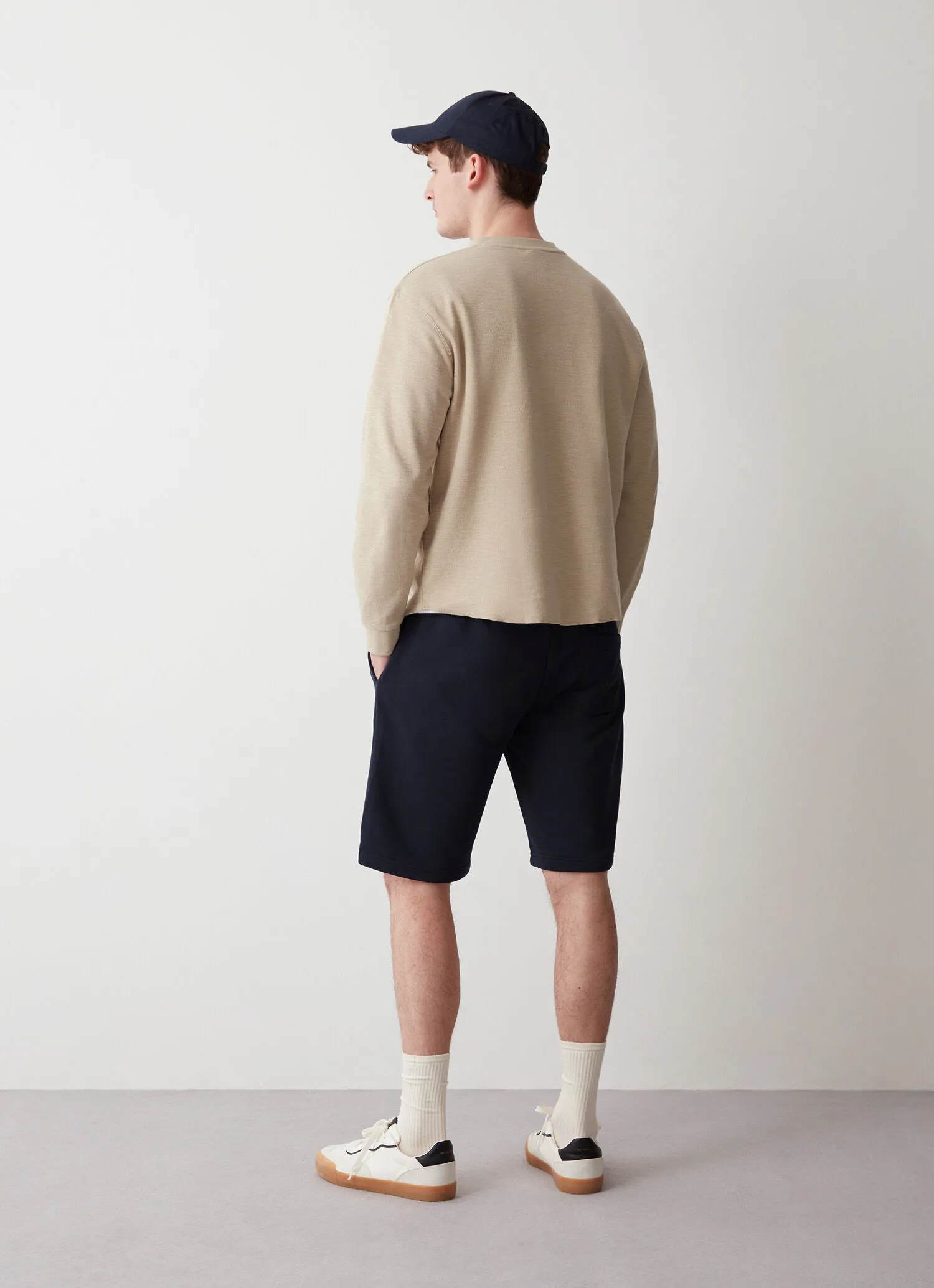 Sweatshirt Bermuda shorts with pocket