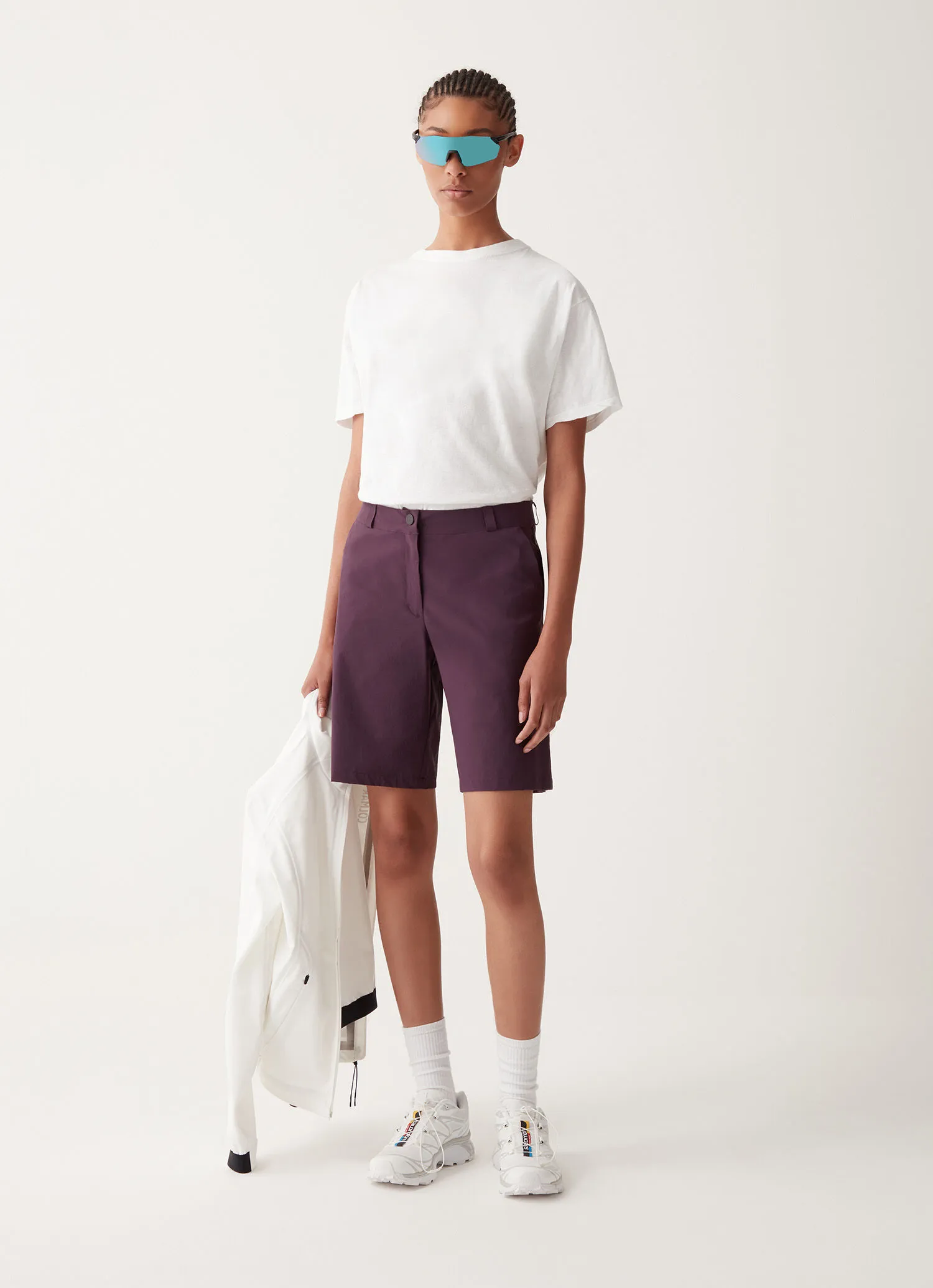 Technical Bermuda shorts in recycled fabric