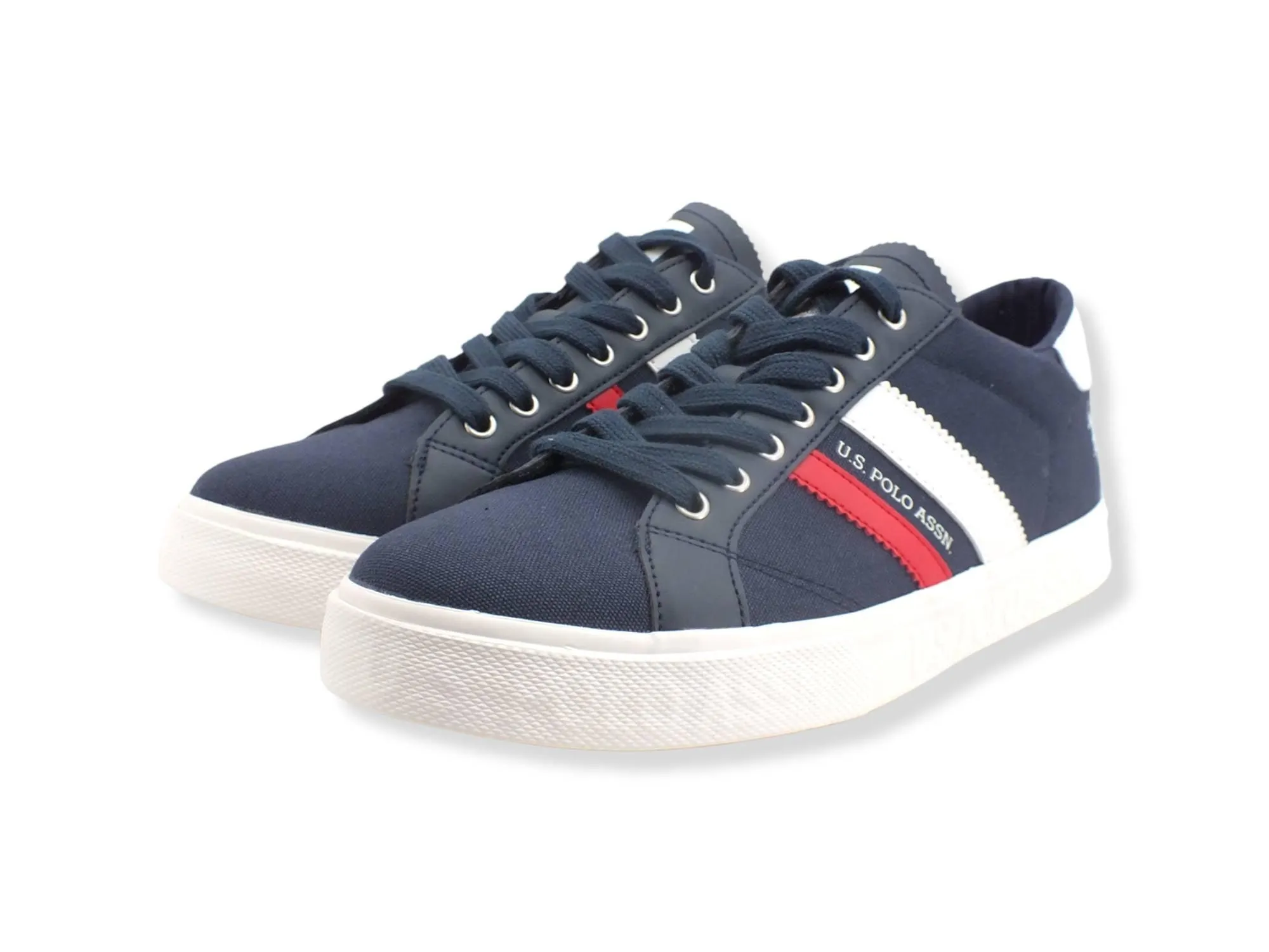 U.S. POLO ASSN. Sneaker Canvas Ecolthr Logo Dark Blue MARCX002