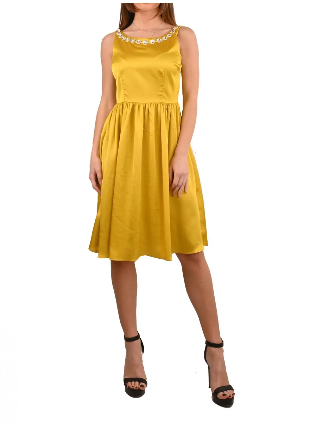 Vestito Donna gaelle gbdm17966-giallo